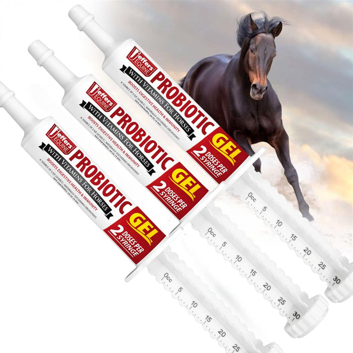 Jeffers Probiotic Gel for Horses, 2 Dose Syringe - JEF2A1-3 - 30 cc - 3 - 10
