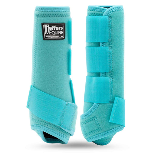 Jeffers Protective Horse Boots, Solid Colors - JEF2XB - Small - Turquoise - 2 ct - 12