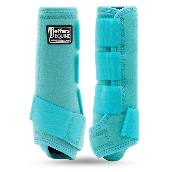 Jeffers Protective Horse Boots, Solid Colors - JEF2XB - Small - Turquoise - 2 ct - 12