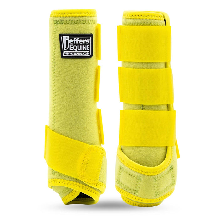 Jeffers Protective Horse Boots, Solid Colors - JEF2XS - Small - Yellow - 2 ct - 17