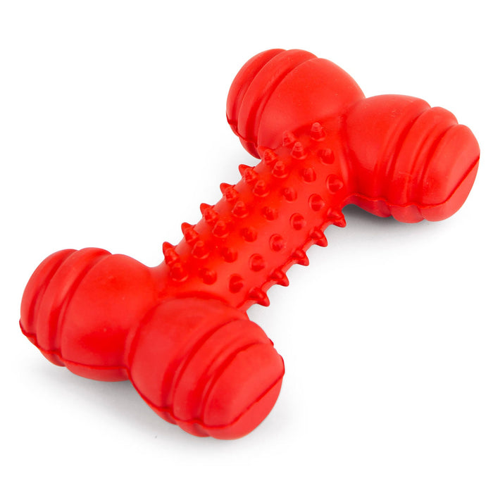 Jeffers Red Dental Bone Natural Rubber Dog Chew Toy for Healthy Teeth and Gums - I7Q8 - Red - Small - 1 - 9