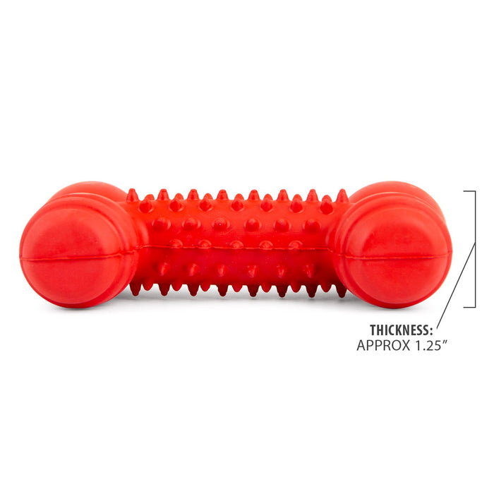 Jeffers Red Dental Bone Natural Rubber Dog Chew Toy for Healthy Teeth and Gums - I7Q8 - Red - Small - 1 - 4