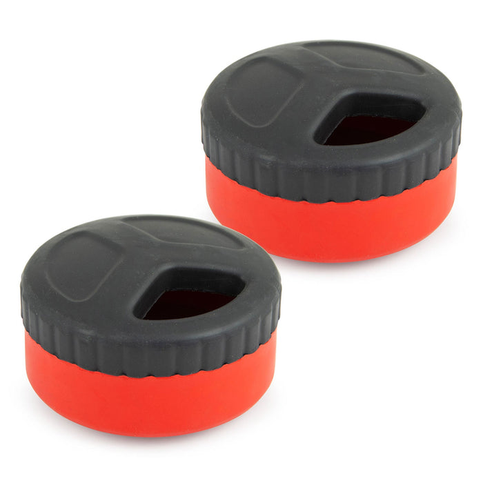 Jeffers Red Hockey Puck Natural Rubber Treat Dispensing Dental Dog Chew Toy - I7QM-2 - Red - Small - 2 - 18