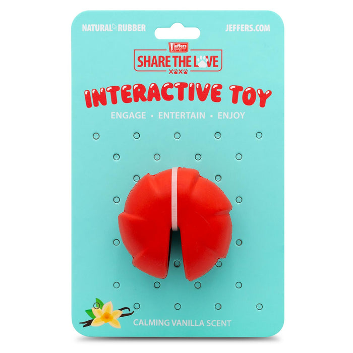 Jeffers Red Millipede Natural Rubber Treat Dispensing Dental Dog Chew Toy - I7RK - Red - Small - 1 - 12