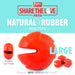 Jeffers Red Millipede Natural Rubber Treat Dispensing Dental Dog Chew Toy - I7RL - Red - Medium - 1 - 17