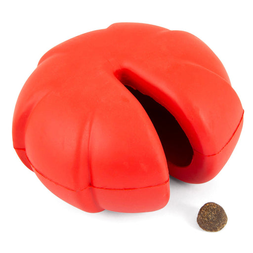 Jeffers Red Millipede Natural Rubber Treat Dispensing Dental Dog Chew Toy - I7RM - Red - Large - 1 - 19