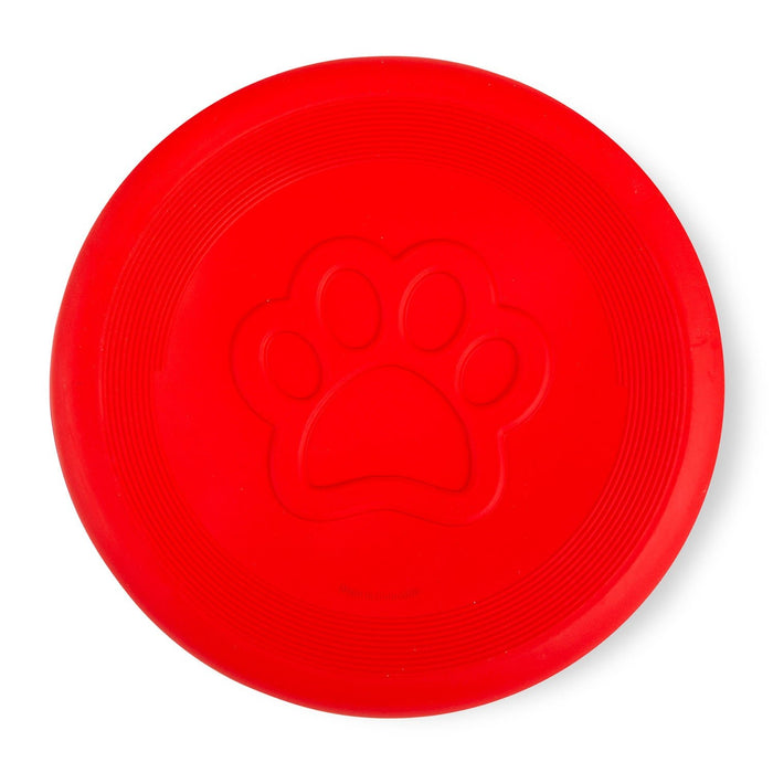 Jeffers Red Paw Frisbee Natural Rubber Dog Toy for Fetching & Chewing - I7RS - Red - Medium - 1 - 8