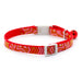 Jeffers Reflective Nylon Safety Collar with Bell for Cats - ID3V - Geometrical Splash - Red - 4