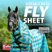 Jeffers Romper Stomper Durable Mesh Fly Sheet with Detachable Neck - JEFZX2 - Turquoise/Lime Plaid - 66" - 1 - 2