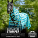 Jeffers Romper Stomper Durable Mesh Fly Sheet with Detachable Neck - JEFZX2 - Turquoise/Lime Plaid - 66" - 1 - 3