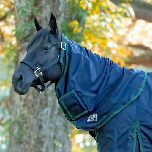 Jeffers Romper Stomper Neck Rug for Horses, 1680D, 240g Fill - JEFCMX - PreSale Navy/Hunter - Small - 1