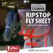 Jeffers Romper Stomper Ripstop Fly Sheet with Detachable Neck, Grey & Red - JEFZWJ - Grey/Red - 66" - 1 - 2