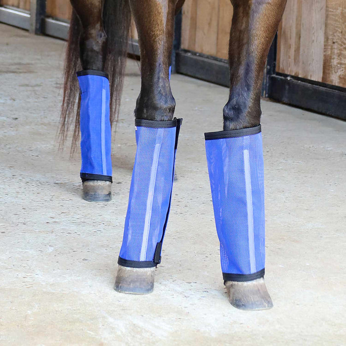 Jeffers Romper Stomper "Stomp - Free" Fly Boots for Horses, 4 pack - JEF2R3 - Indigo - Small - 15