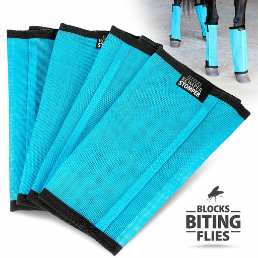 Jeffers Romper Stomper "Stomp - Free" Fly Boots for Horses, 4 pack - JEF2RC - Grey - Small - 1