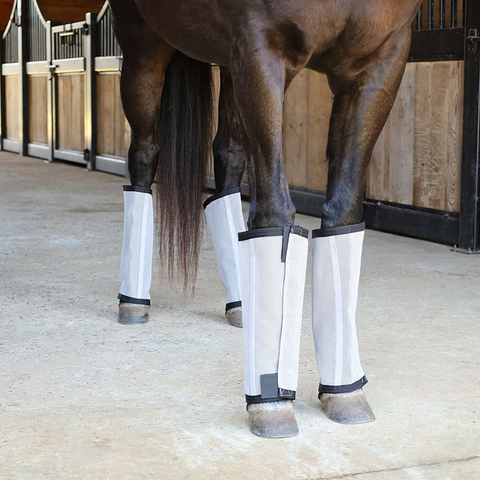 Jeffers Romper Stomper "Stomp - Free" Fly Boots for Horses, 4 pack - JEF2RC - Grey - Small - 11