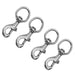 Jeffers Round Eye Bolt Snaps - IABT-4 - Nickel - plated - 1" x 3 - 7/8" - 4 Pack - 8