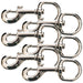 Jeffers Round Eye Bolt Snaps - IABT-6 - Nickel - plated - 1" x 3 - 7/8" - 6 Pack - 6