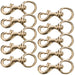 Jeffers Round Eye Bolt Snaps - IABU-10 - Solid Brass - 1" x 3 - 1/2" - 10 Pack - 11