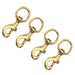 Jeffers Round Eye Bolt Snaps - IABU-4 - Solid Brass - 1" x 3 - 1/2" - 4 Pack - 10