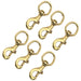 Jeffers Round Eye Bolt Snaps - IABU-6 - Solid Brass - 1" x 3 - 1/2" - 6 Pack - 11