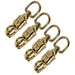 Jeffers Round Eye Brass Panic Snap, 3/4" x 3 - 5/8" - IAB6-4 - 3/4”W x 3 - 5/8”L - 4 Pack - 3