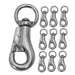 Jeffers Round Eye Bull Snap - IABP-10 - Nickel - Plated - 4" L - 10 Pack - 11