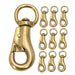 Jeffers Round Eye Bull Snap - IABQ-10 - Solid Brass - 3 - 3/4" L - 10 Pack - 12