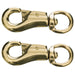 Jeffers Round Eye Bull Snap - IABQ-2 - Solid Brass - 3 - 3/4" L - 2 Pack - 4