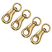 Jeffers Round Eye Bull Snap - IABQ-4 - Solid Brass - 3 - 3/4" L - 4 Pack - 8