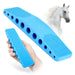 Jeffers Rubber Groomer – Shedding & Dirt Removal for Horses, Dogs & Cats - IAS6 - Blue - 8.5"L - Each - 1