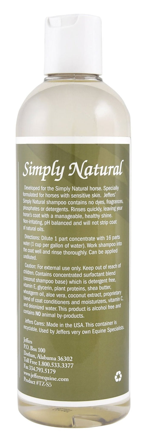 Jeffers Simply Natural Shampoo for Horses - Jeffers - Horse Supplies > Horse Grooming