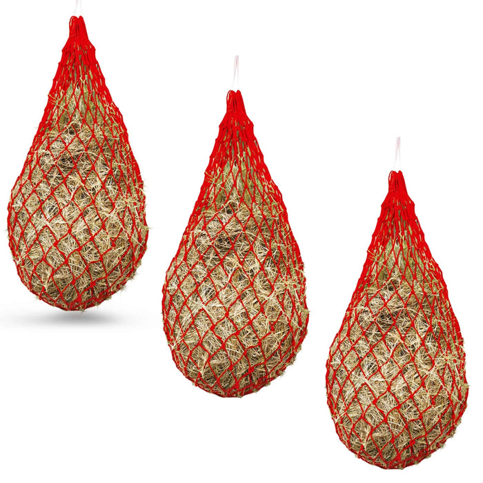 Jeffers Slow Feed 2" x 2" Nylon Hay Net for Horses, Red - XQEG-3PK - 3 - 10