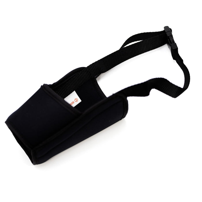 Jeffers Soft Neoprene Dog Muzzles - IDME - Size 0 (4") - Black - 3