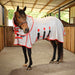 Jeffers Solaris Horse Fly Sheet with Detachable Neck, Grey & Red - JEF2PD - Grey & Red - 66" - 1