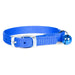 Jeffers Solid Adjustable Nylon Cat Collars - IDCQ - 10"L - Blue - 1