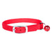 Jeffers Solid Adjustable Nylon Cat Collars - IDCR - 10"L - Red - 8