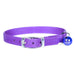 Jeffers Solid Adjustable Nylon Cat Collars - IDCS - 10"L - Purple - 6