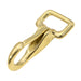 Jeffers Solid Brass Rein Spring Snap with Flat Fixed Eye - IAZ3 - Single - 1