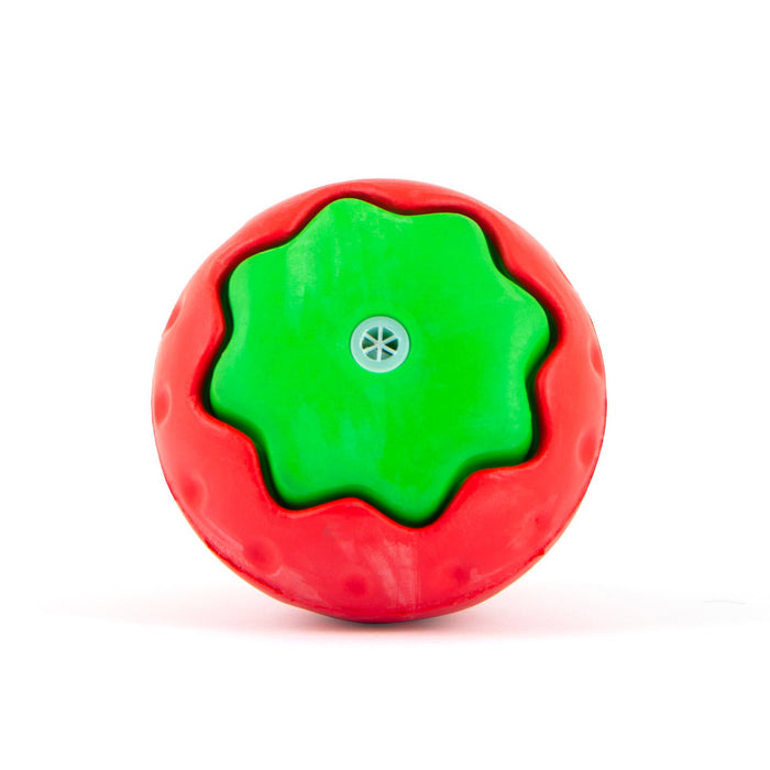 Jeffers Squeaky Strawberry Natural Rubber Dog Dental Chew Toy with Squeaker & Vanilla Scent for Medium Chewers - I7RT - Multi - Small - 1 - 7