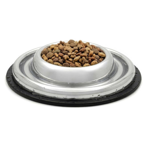 Jeffers Stainless Steel Anti-Ant Moat Bowl with Non-Skid Base, 32 oz - XDFV - 32 oz - 1