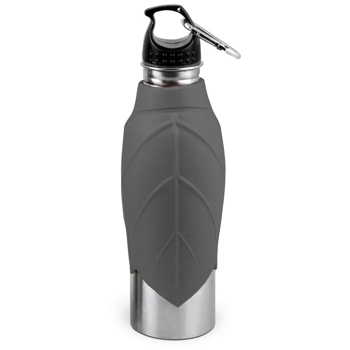 Jeffers Stainless Steel Dog Travel Water Bottle with Silicone Bowl, 24 oz - XDG2 - Grey - 24 oz - 2