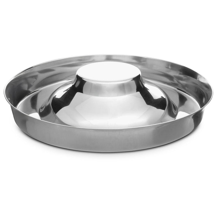 Jeffers Stainless Steel Flying Saucer Puppy Food & Water Bowl - RRQ1 - 11"D x 1 1/3" - 1