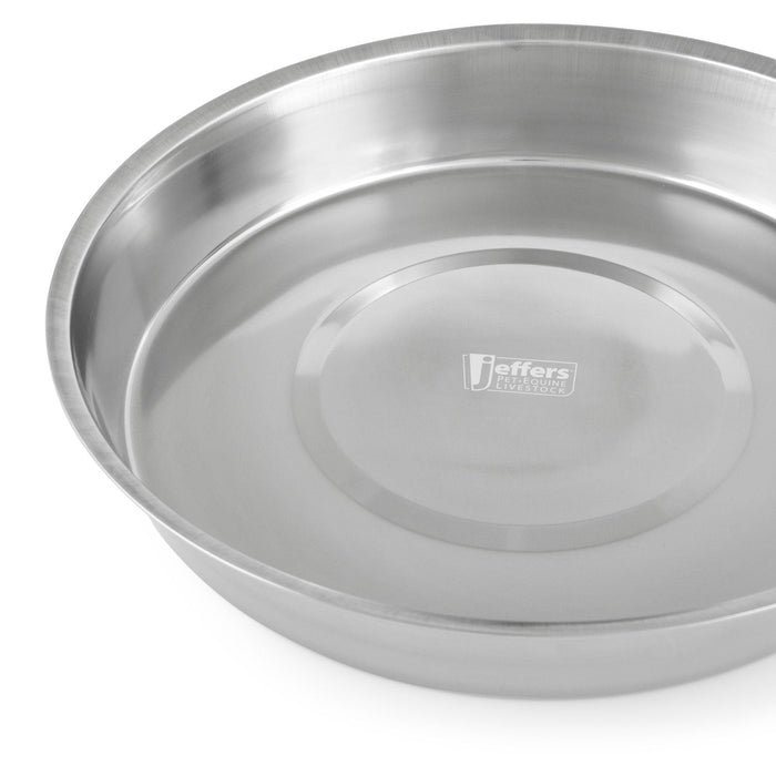Jeffers Stainless Steel Puppy Pan Food & Water Dish - G3D6 - 3 Quart - 7