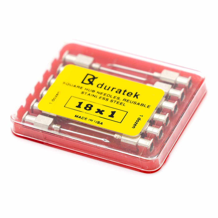 Jeffers Stainless Steel Veterinary Needles, 12 Pack - I3G9 - 18ga x 1" - 16