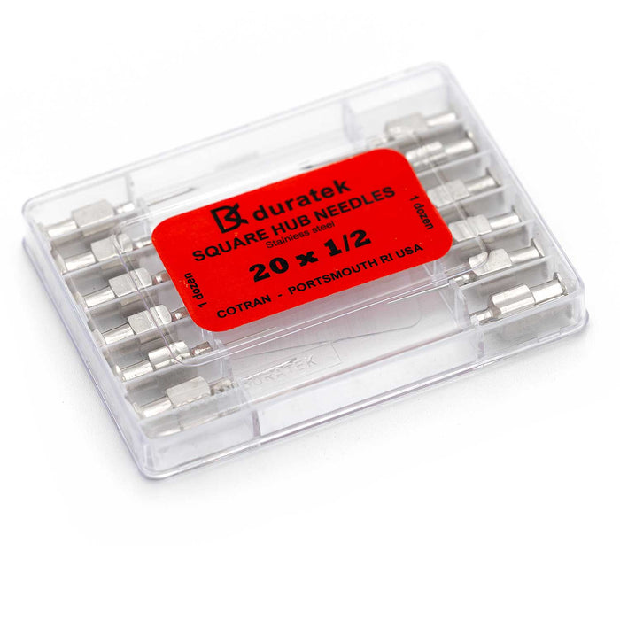 Jeffers Stainless Steel Veterinary Needles, 12 Pack - I3H8 - 20ga x 1/2" - 18