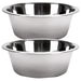 Jeffers Standard - Weight Stainless Steel Food & Water Pet Bowls - G3F2-2 - 2 Quart - 2 Pack - 24