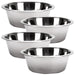 Jeffers Standard - Weight Stainless Steel Food & Water Pet Bowls - G3F2-4 - 2 Quart - 4 Pack - 23