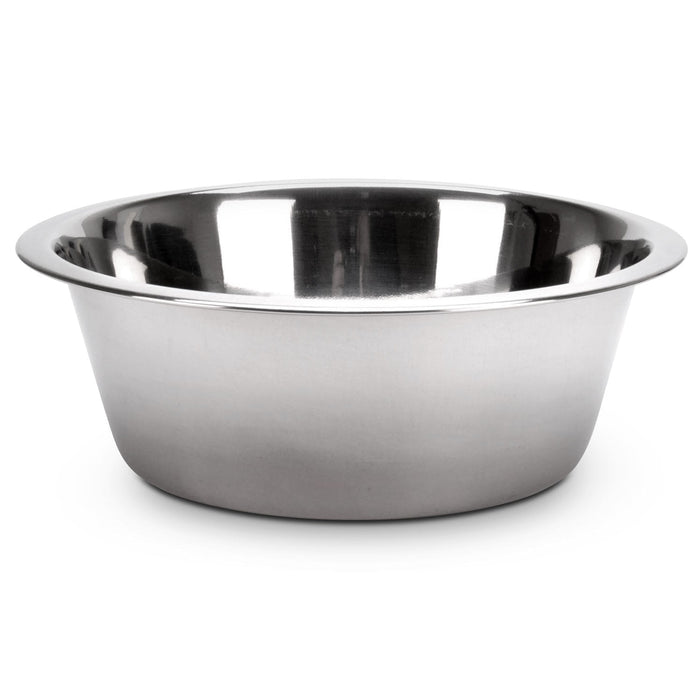 Jeffers Standard - Weight Stainless Steel Food & Water Pet Bowls - G3F2 - 2 Quart - Single - 3