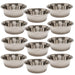 Jeffers Standard - Weight Stainless Steel Food & Water Pet Bowls - G3F3-12 - 3 Quart - 12 Pack - 25