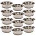 Jeffers Standard - Weight Stainless Steel Food & Water Pet Bowls - G3F4-12 - 5 Quart - 12 Pack - 18